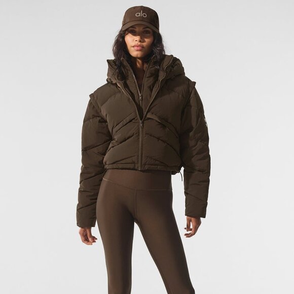 Alo Yoga Glacier Puffer Espresso - Picture 2 of 5